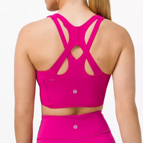 💕LULULEMON STASH IT BRA/CROP-RIPENED RASPBERRY💕 - Picture 3 of 16